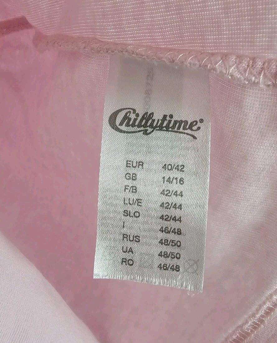 EK8989 Damen T-Shirt von Chillytime, rosa, Gr.40/423