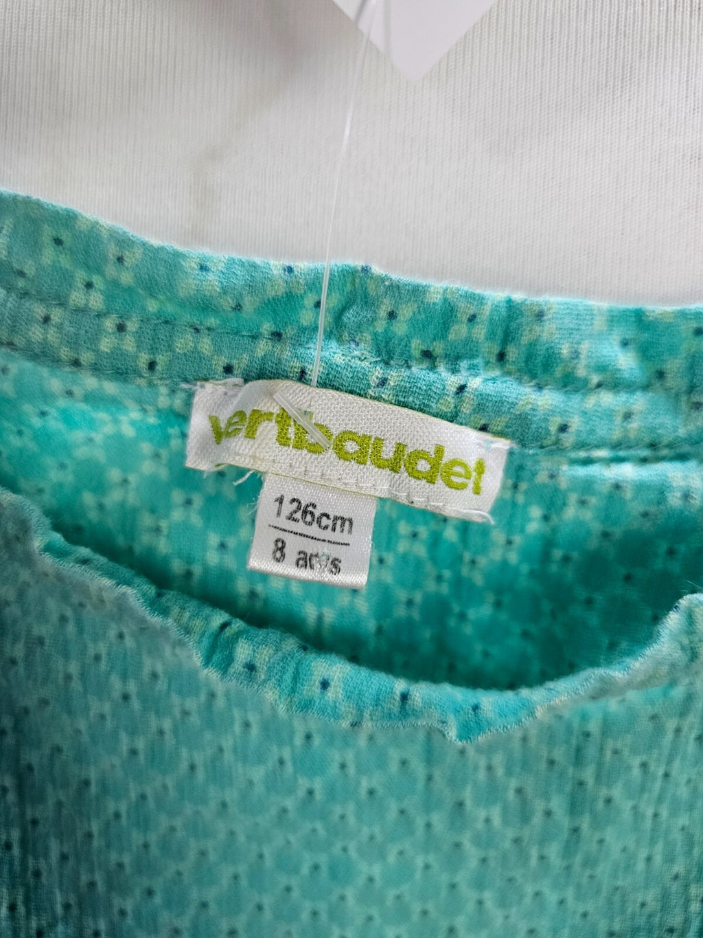 EK1880 Mädchen Bluse von Vertbaudet, grünblau, Gr. 1282