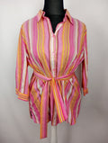 EK5273 Damen Bluse von Finnkarelia, pink-gleb-orange, Gr.480