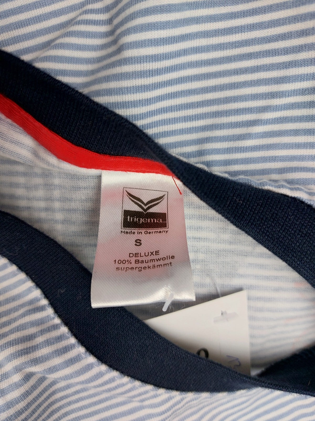 EK1312 Damen T-Shirt von Trigema, blau/weiß gestreift, Gr. S5