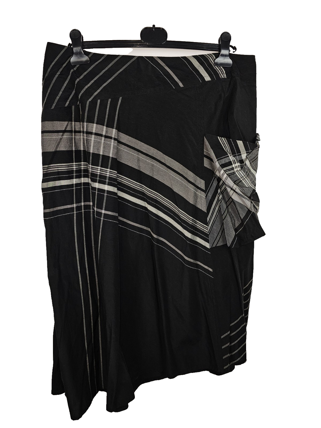 EK7508 Damen Rock von Ischiko, schwarz- grau, Gr.384
