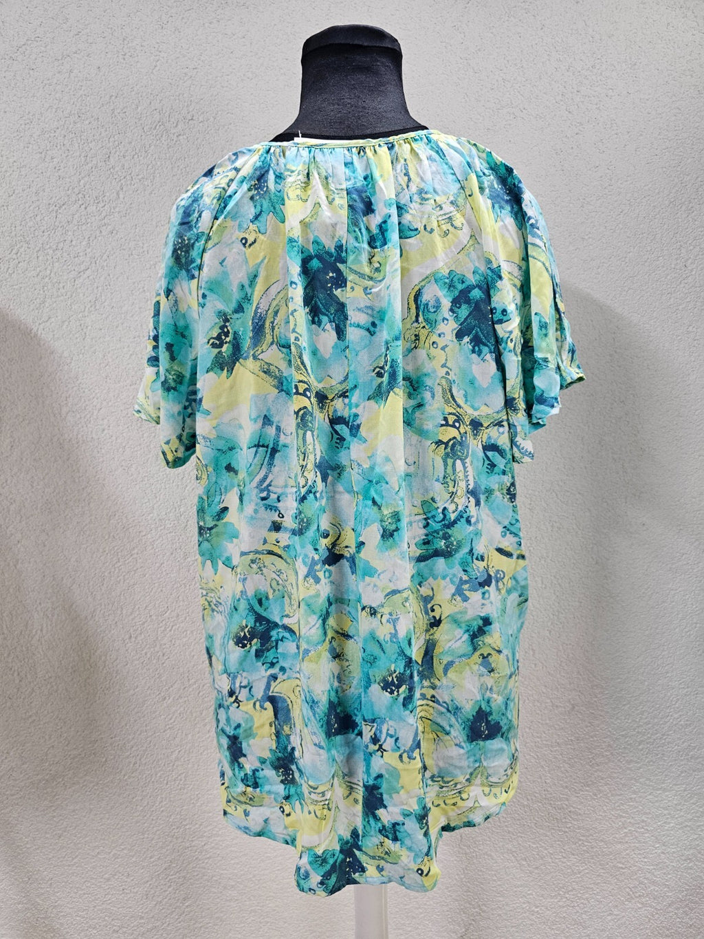 EK3983 Damen Bluse von Laura Torelli, blau, Gr.48/504
