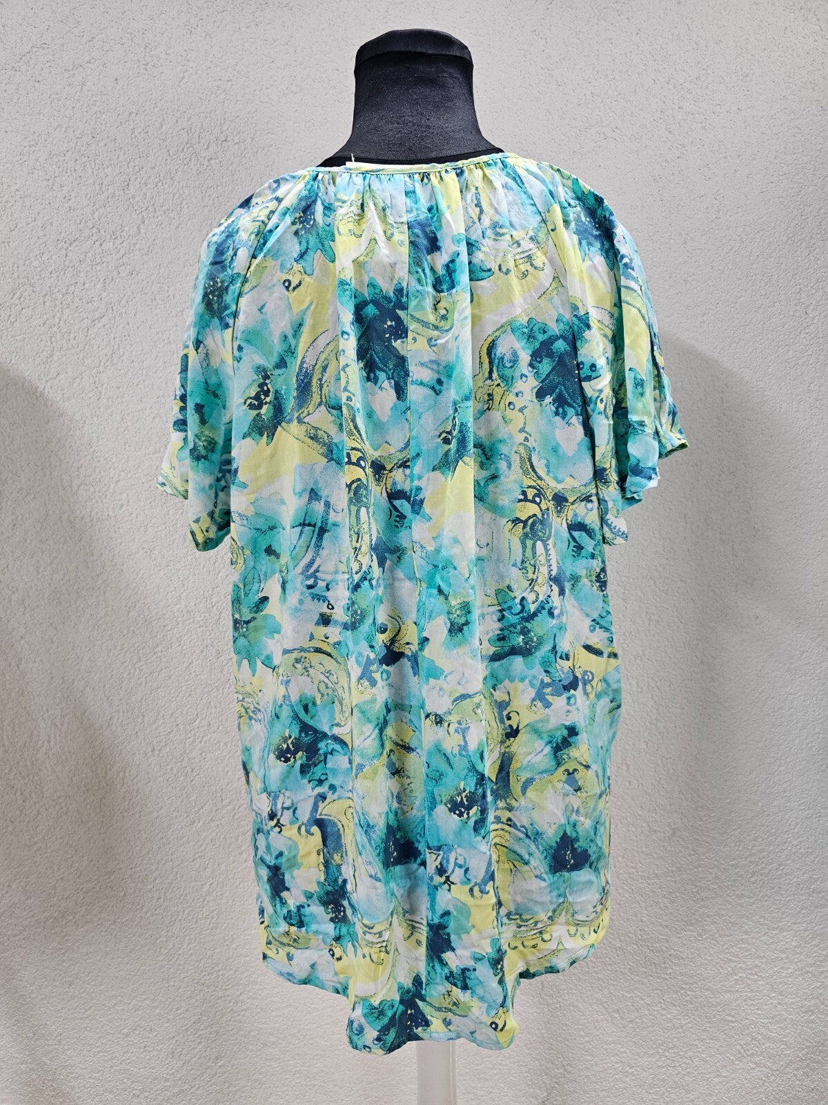 EK3983 Damen Bluse von Laura Torelli, blau, Gr.48/504