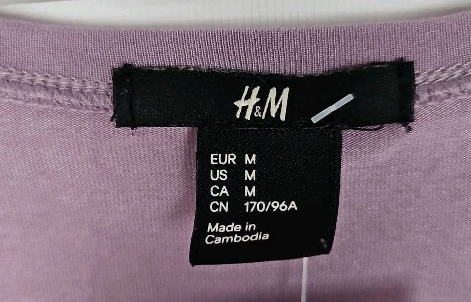 EK9813 Damen T-Shirt H&M Gr.M Lila1