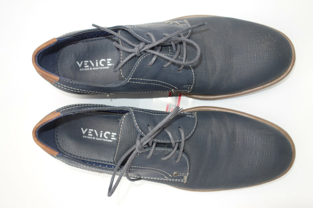 ES0284 Herren Halbschuhe von Venice, blau, 424