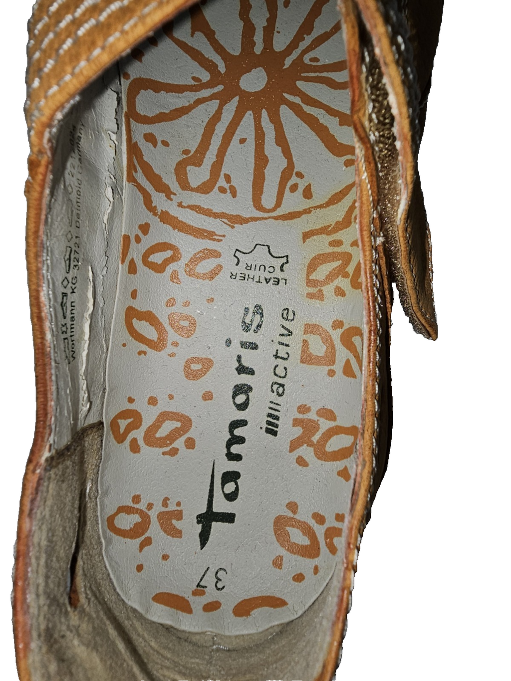 ES747 Damen Sandale von Tamaris, Orange, Gr. 374