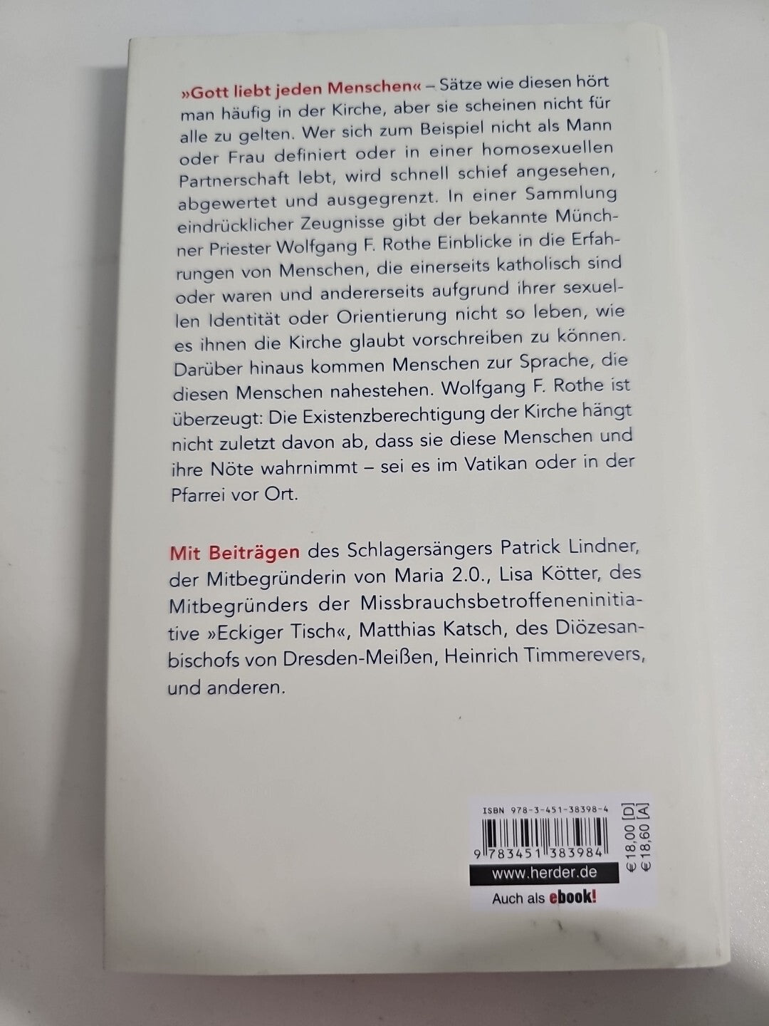 EB801 Gewollt. Geliebt. Gesegnet. von Wolfgang F. Rothe 1