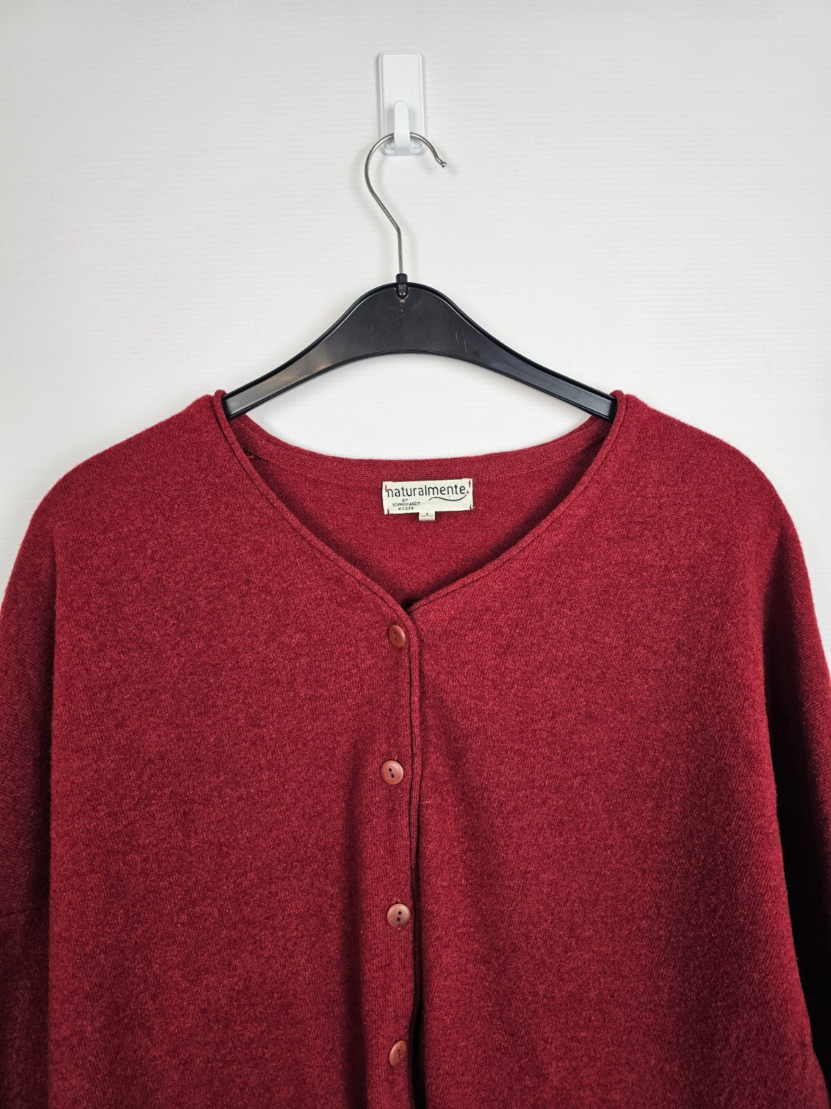 EK6552 Damen Strickjacke von Naturalmente, rot, Gr.36-401