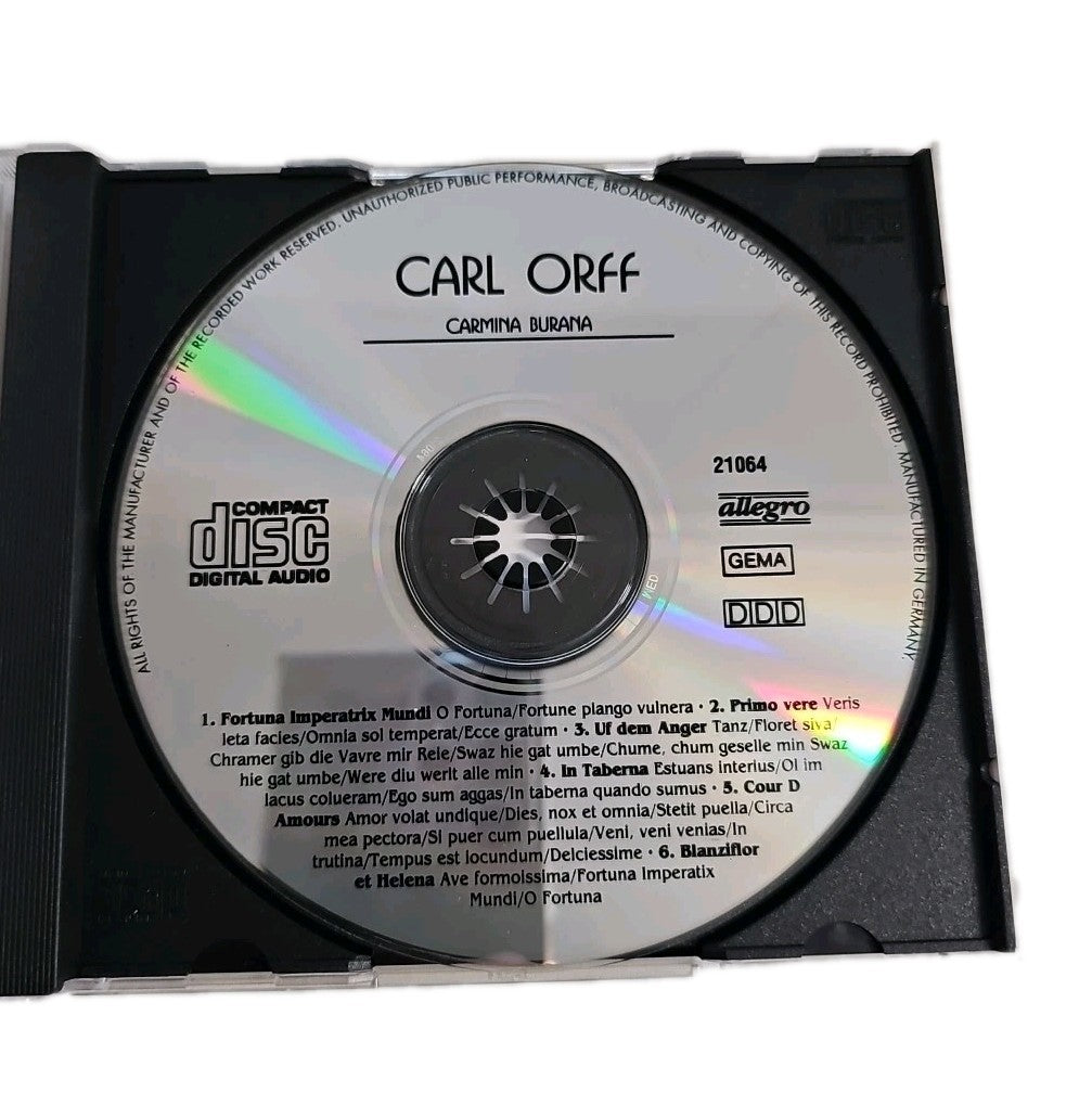 EB4041 Music Musik Album CD Carl Orff – Carmina Burana Gut1