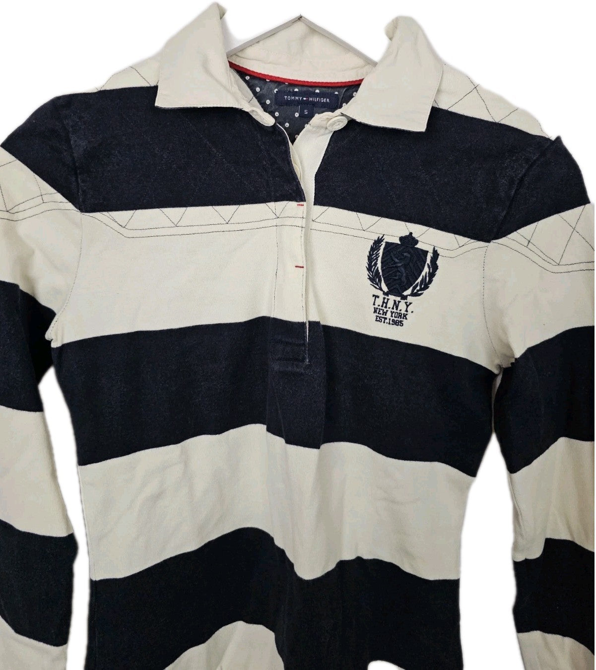 EK8704 Herren Hemd von Tommy Hilfiger, Blau/Weiß, Gr. S1