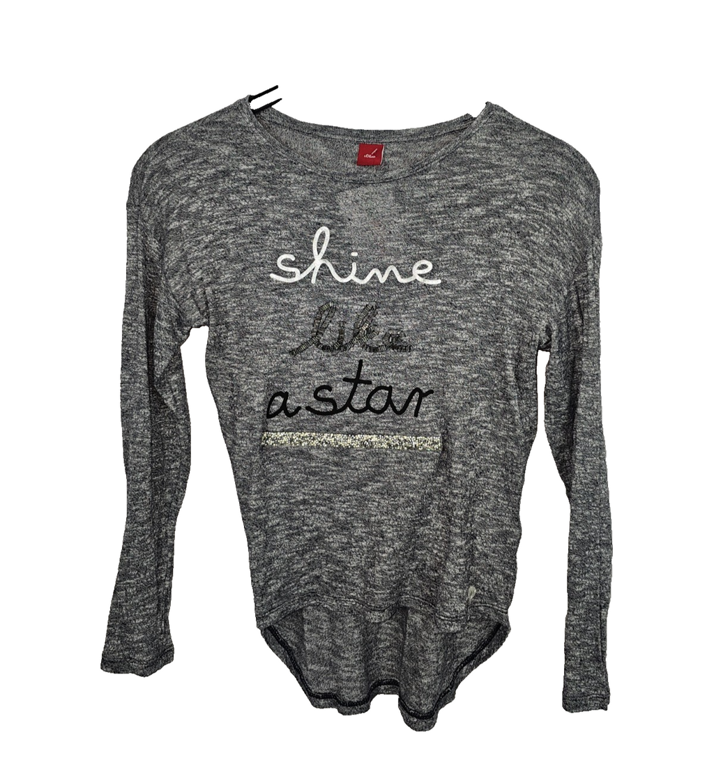 EK5022 Mädchen Sweatshirt von S.Oliver, Grau, Gr. 1520