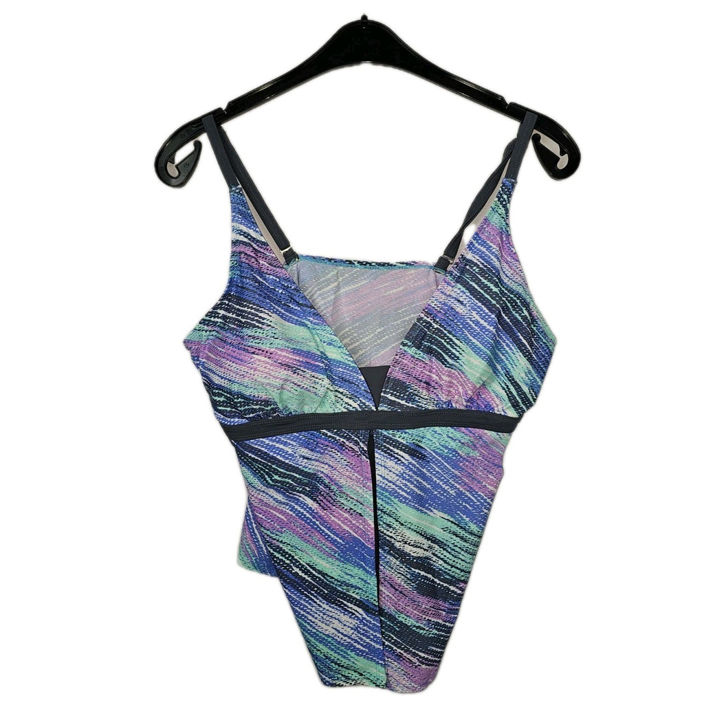 EK8533 Damen Tankini set, grau-blau, Gr. L (nach Größentabelle)1