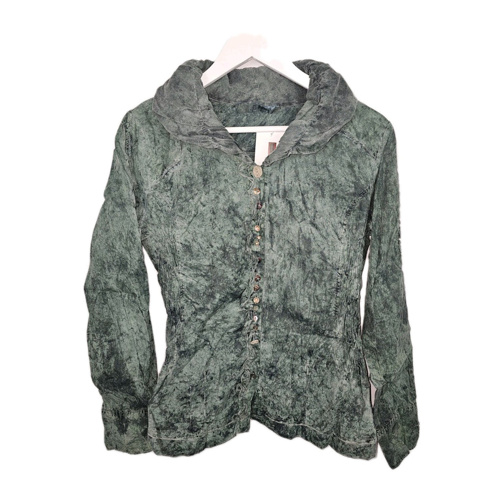 EK9619 Damen Bluse von Bottega, grün, Gr.S0