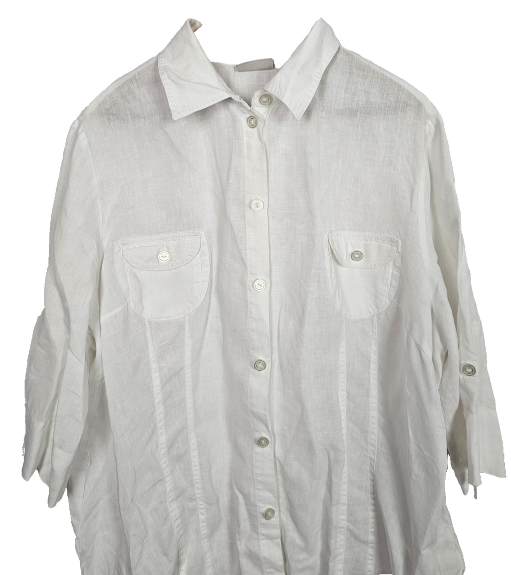 EK8454 Damen Bluse von Canda, weiß, Gr.48/501