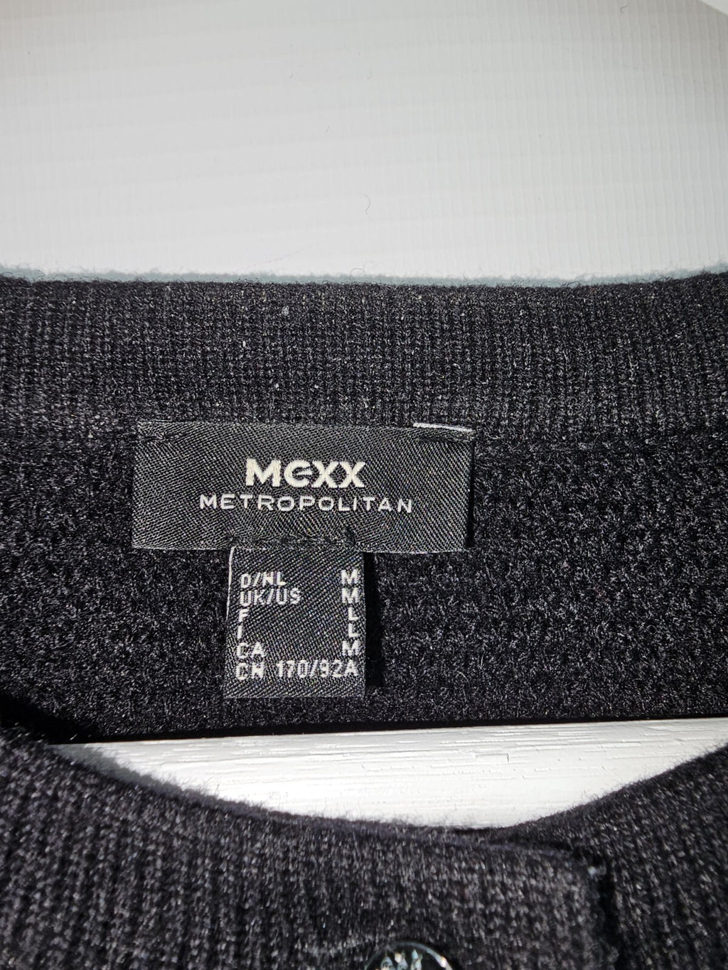 EK6857 Damen Strickjacke von Mexx, Schwarz, Gr.M1