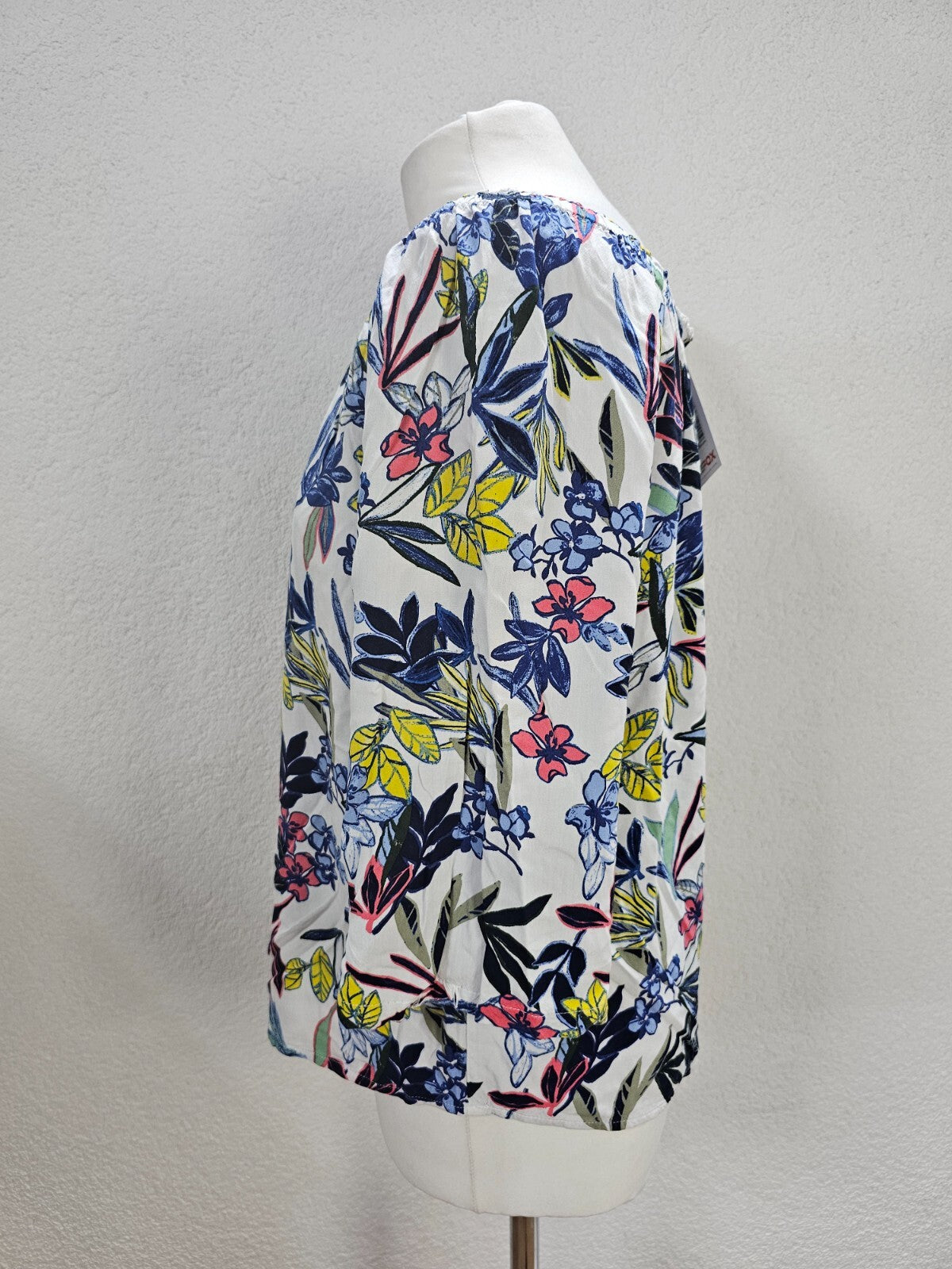 EK6229 Damen Bluse von Street One, weiß, Blumen, Gr. 382