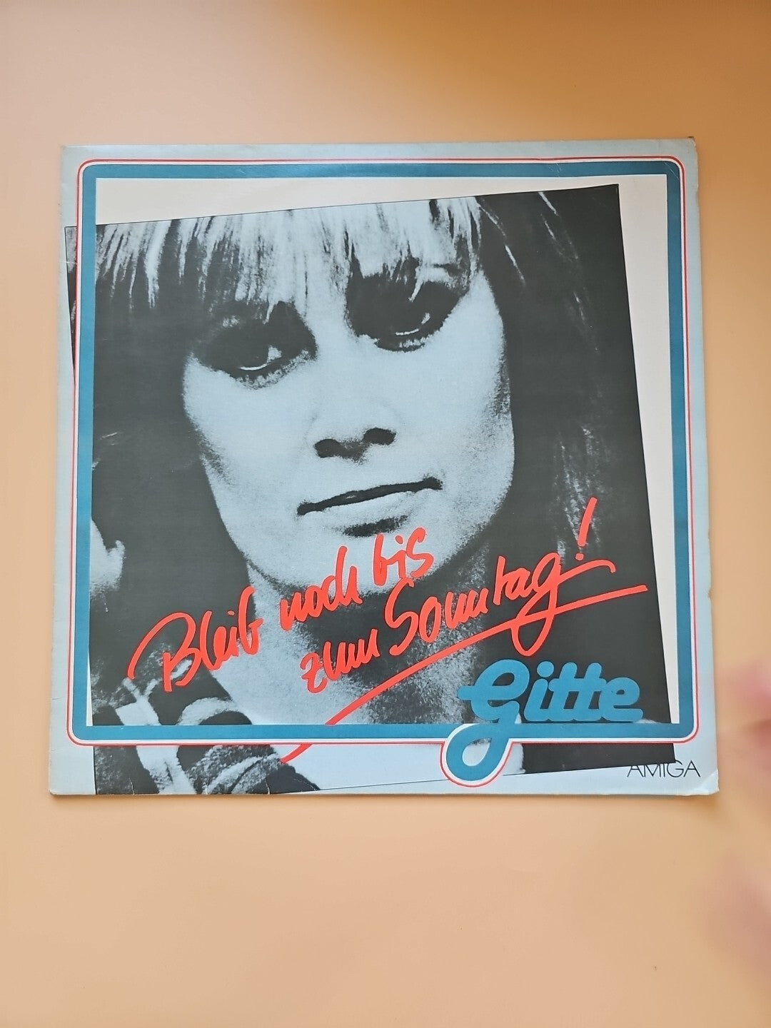 Schallplatte LP Vinyl aus DDR Zeit, Amiga ,Gitte *Bleib noch bis zum Sonntag 2540