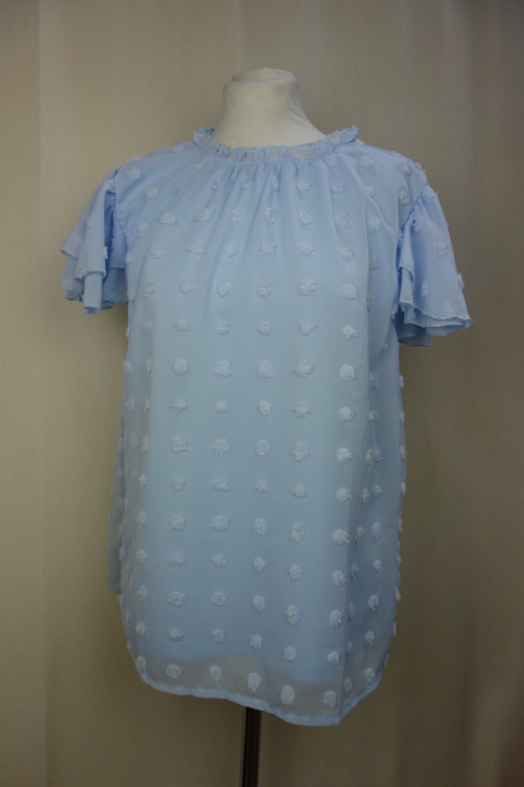 EK3926 Hellblaue Bluse von Shein in L0