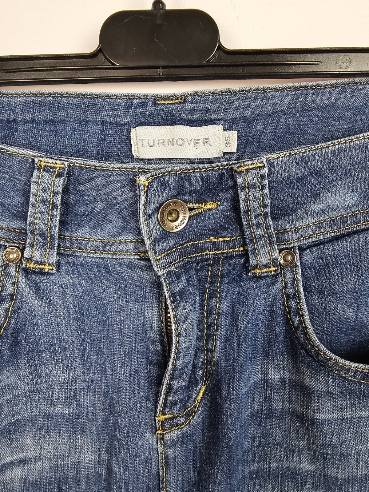 EK5512 Damen Jeansrock von Turnover, blau, Gr. 361