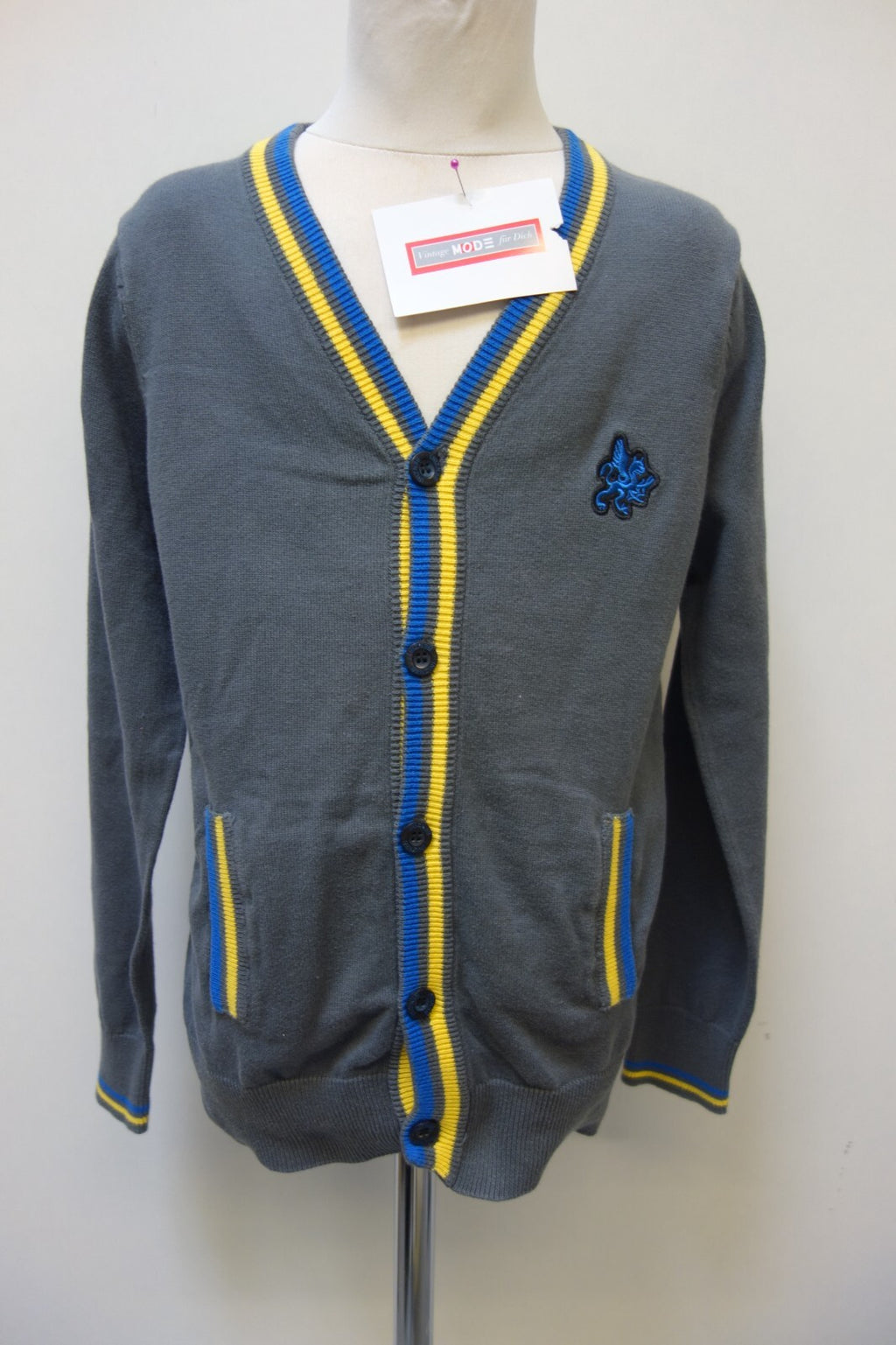 EK3848 Jungen Strickjacke von Benzini, grau. Gr. M0