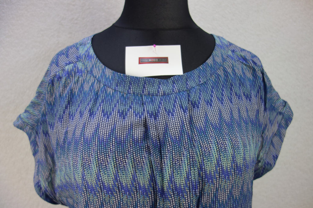 EK2632 Damen Bluse von 1.2.3 Paris, blau, Gr. 441