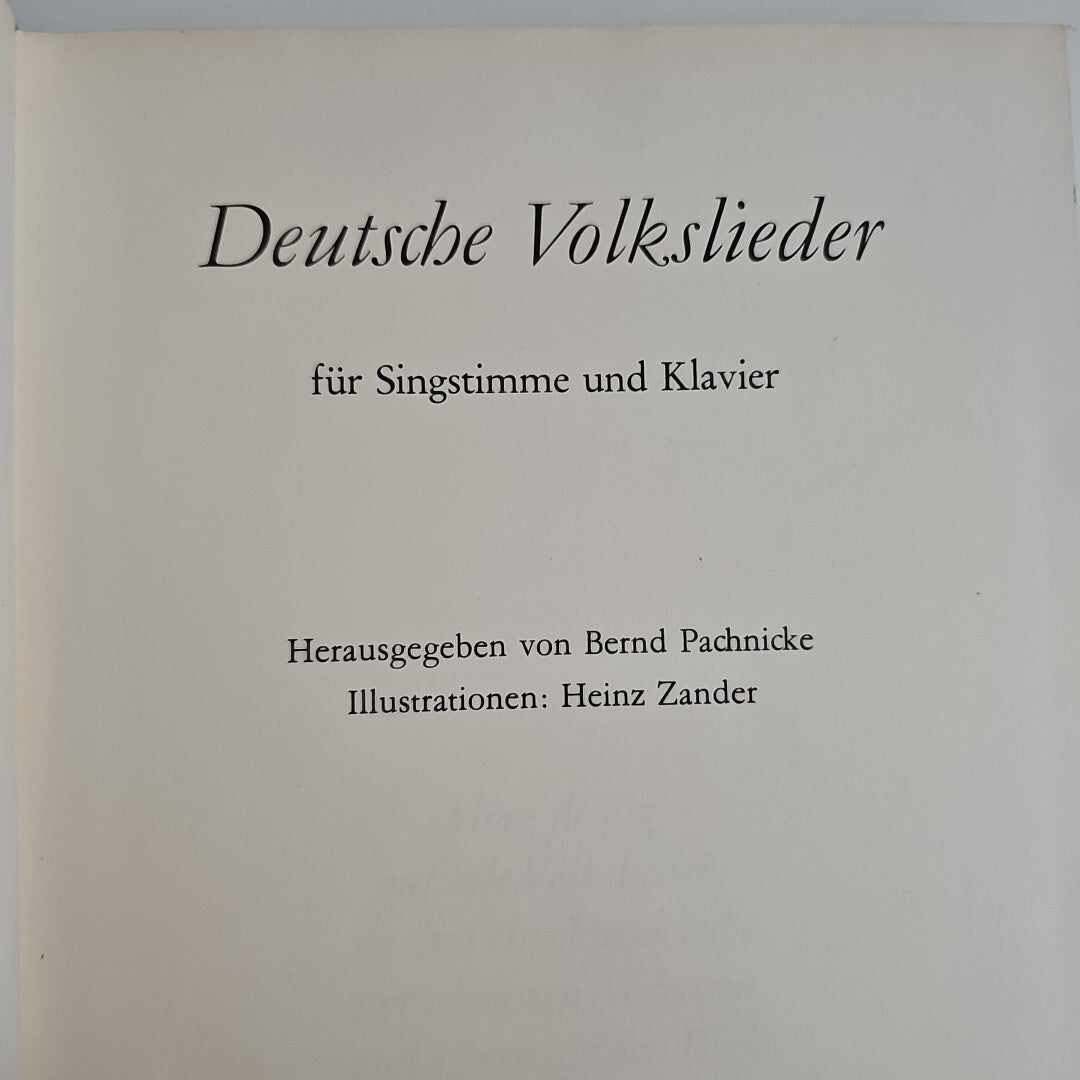 EB1559 Deutsche Volkslieder für Singstimme und Klavier,  Bernd Pachnicke 2