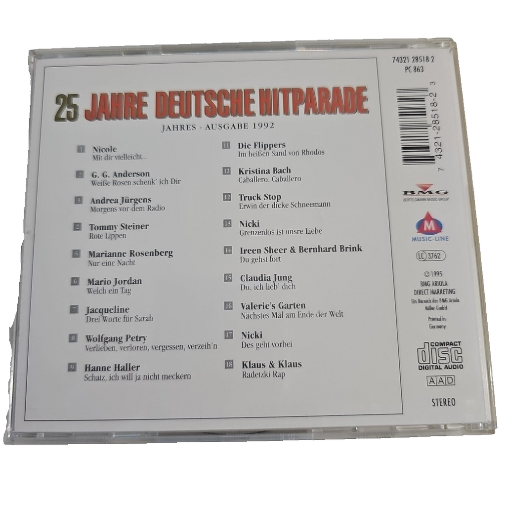 EB3149 25 JAHRE DEUTSCHE HITPARADE - 1992 - CD 1995 - JACQUELINE,MARIO JORDAN2