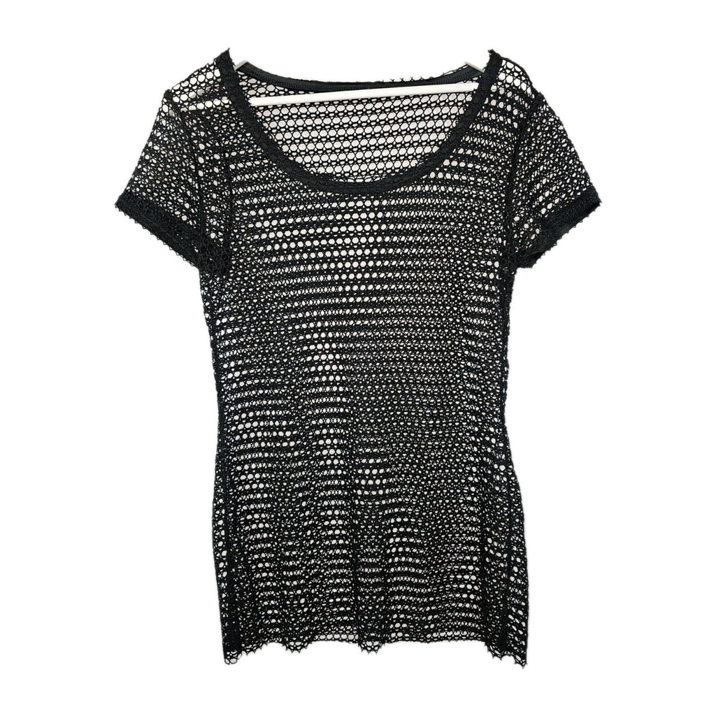 EK9411 Damen T-Shirt, schwarz, Lochmuster, Gr.M (Größentabelle)2