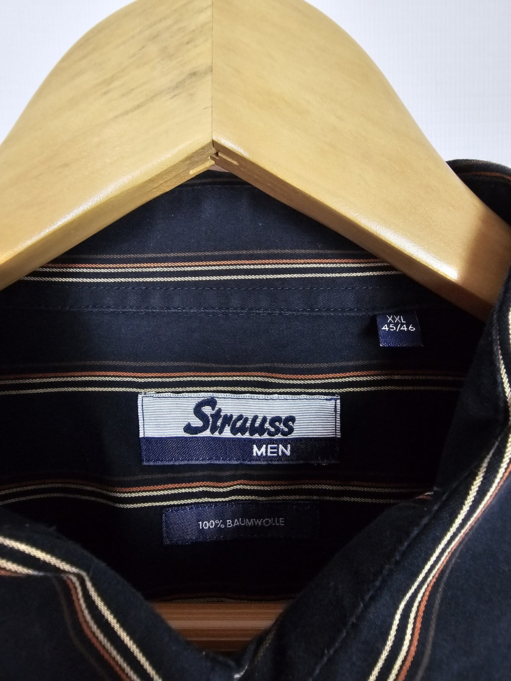 EK8459 Herren Hemd von Strauss Men, schwarz, Gr.X2