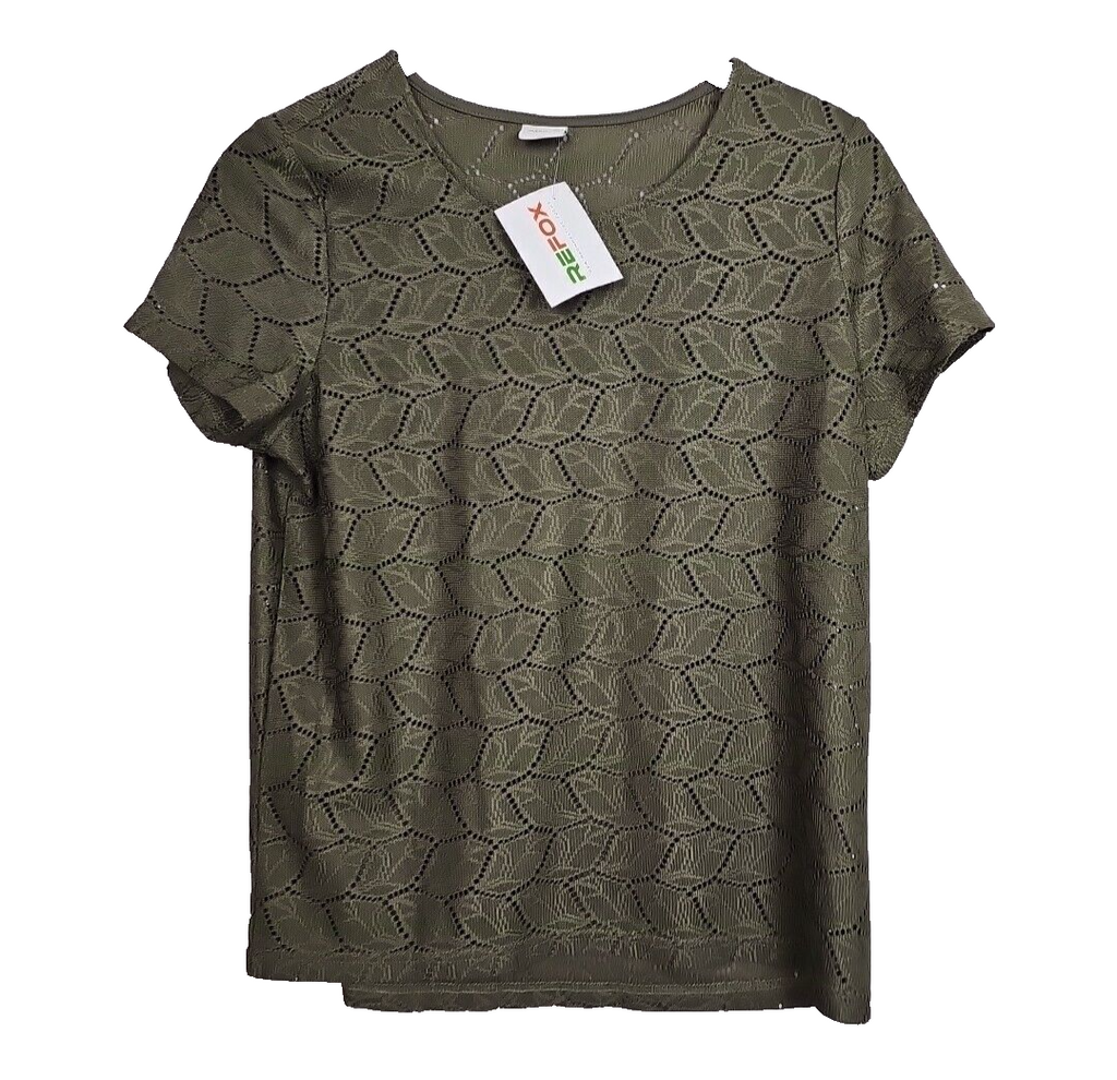 EK6278 Damen Bluse Von Jacoueline de Yong, Olivengrün, Gr.L0