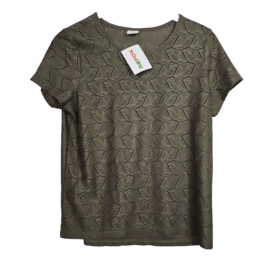 EK6278 Damen Bluse Von Jacoueline de Yong, Olivengrün, Gr.L0