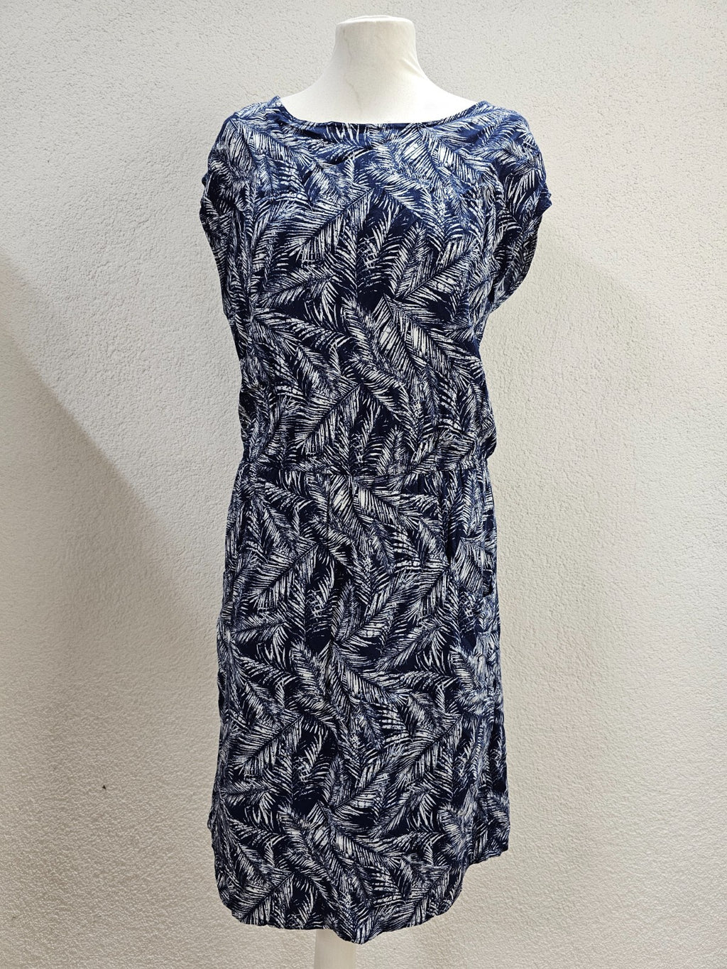 EK5979 Damen Kleid von Tom Tailor, blau/weiß, Gr. 380