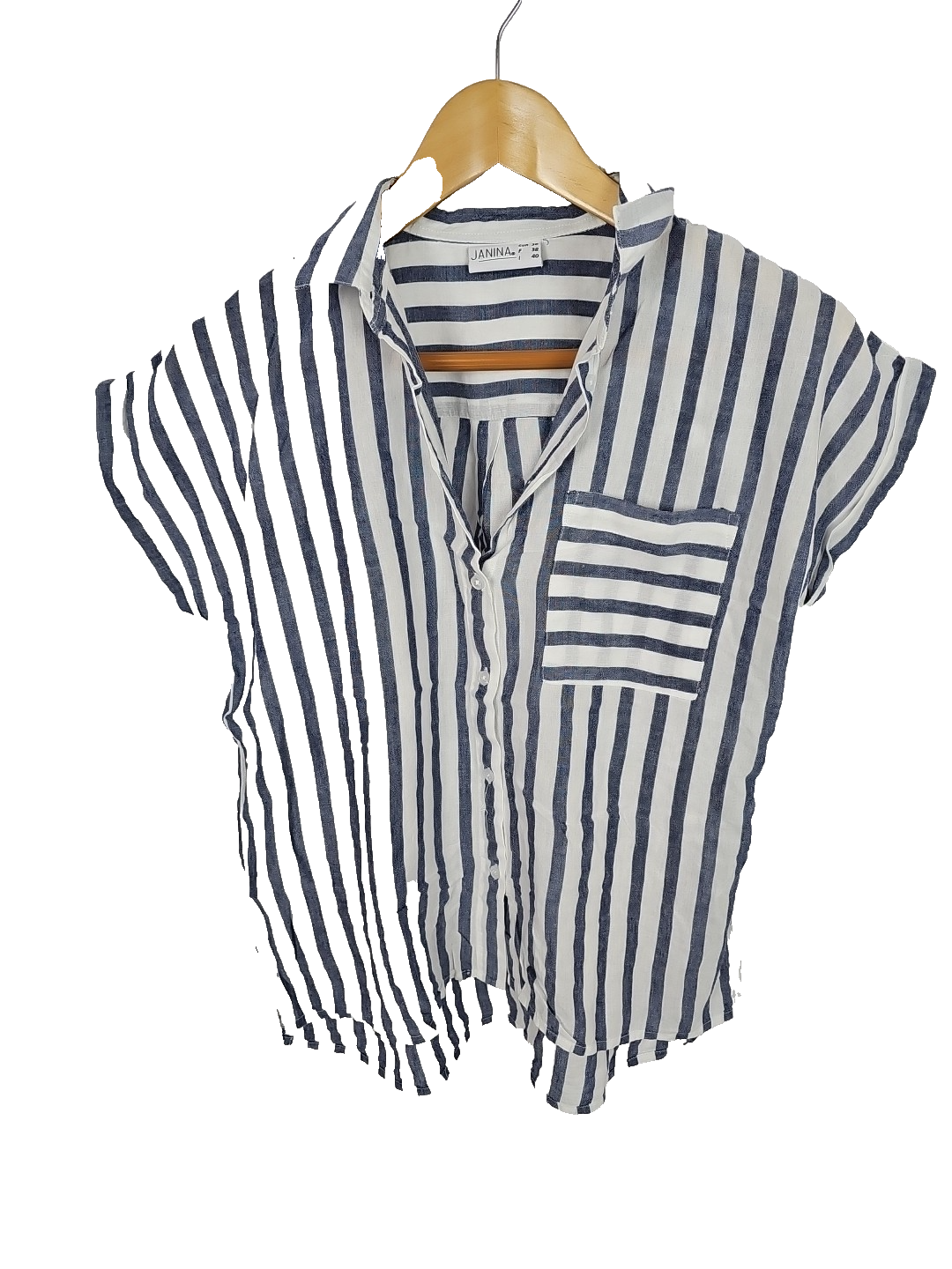 EK8308 Herren Kurzshirt Hemd  Janina Gestreift  Gr.360