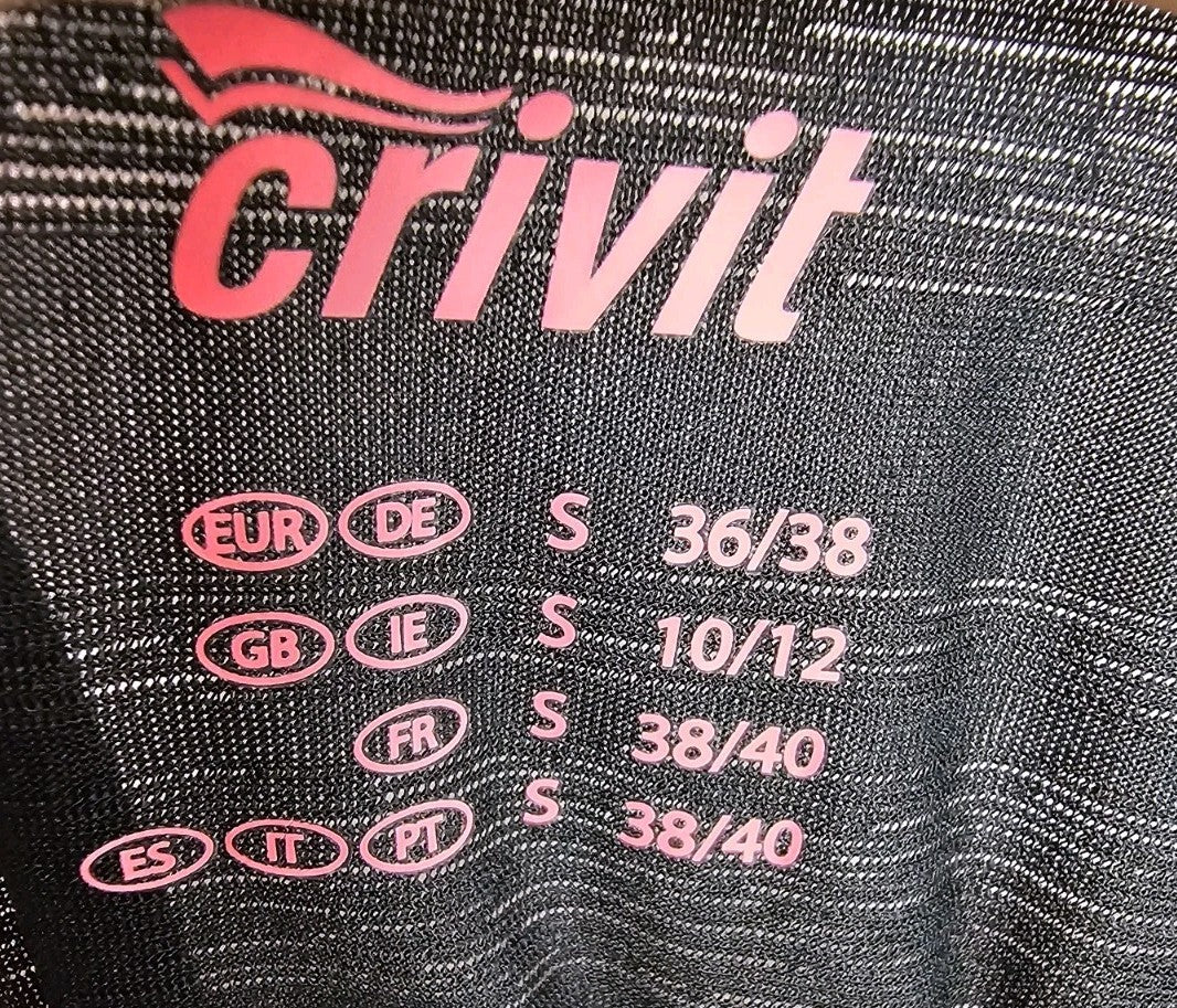 EK9674 Damen T-Shirt von Crivit, schwarz, Gr.S1