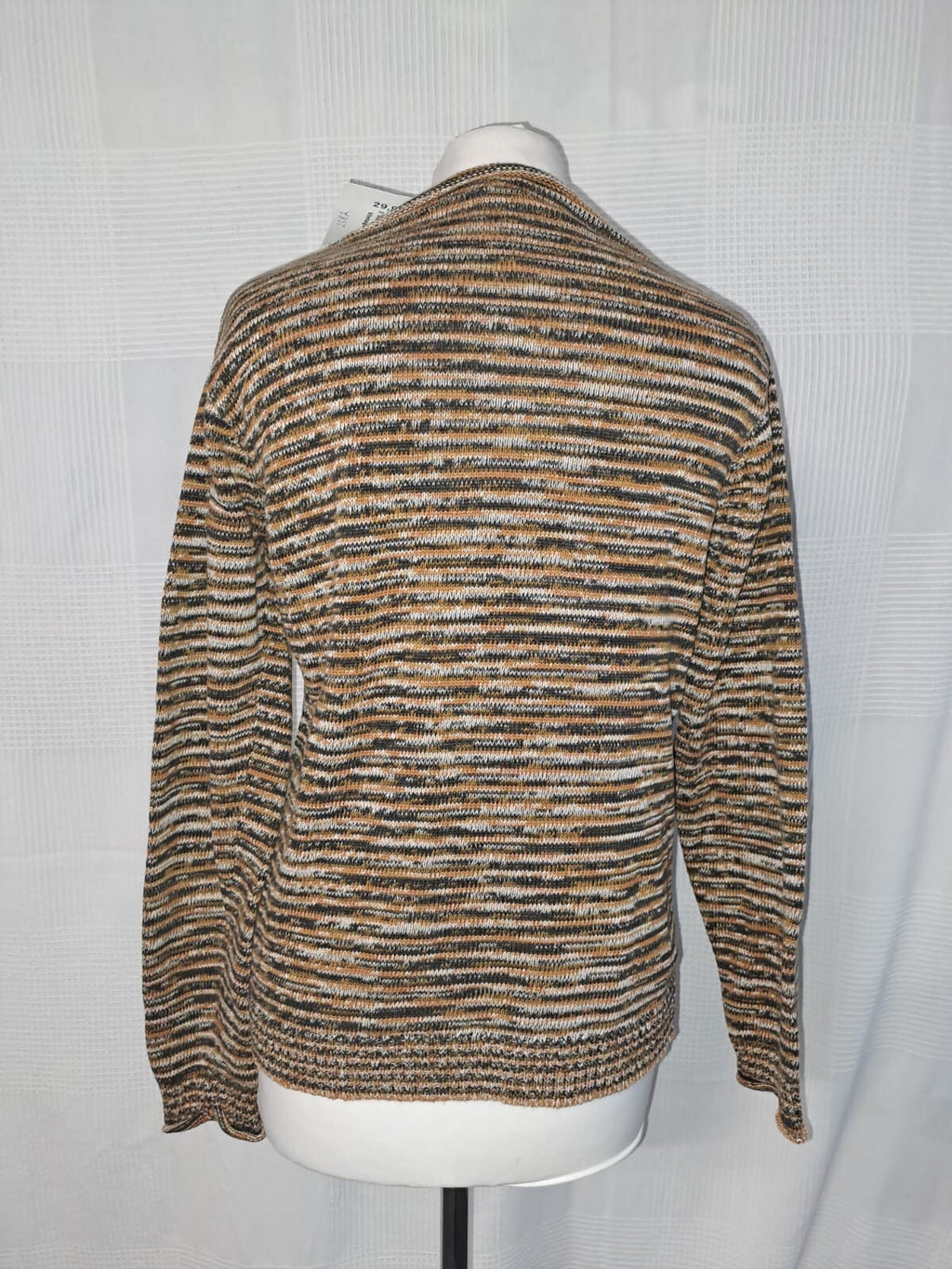 EK2382 Damen Pullover von Hessnatur, gelb-braun, Gr.S1