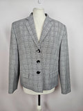 EK1384 Damen Blazer, schwarz/weiß, Gr. 400