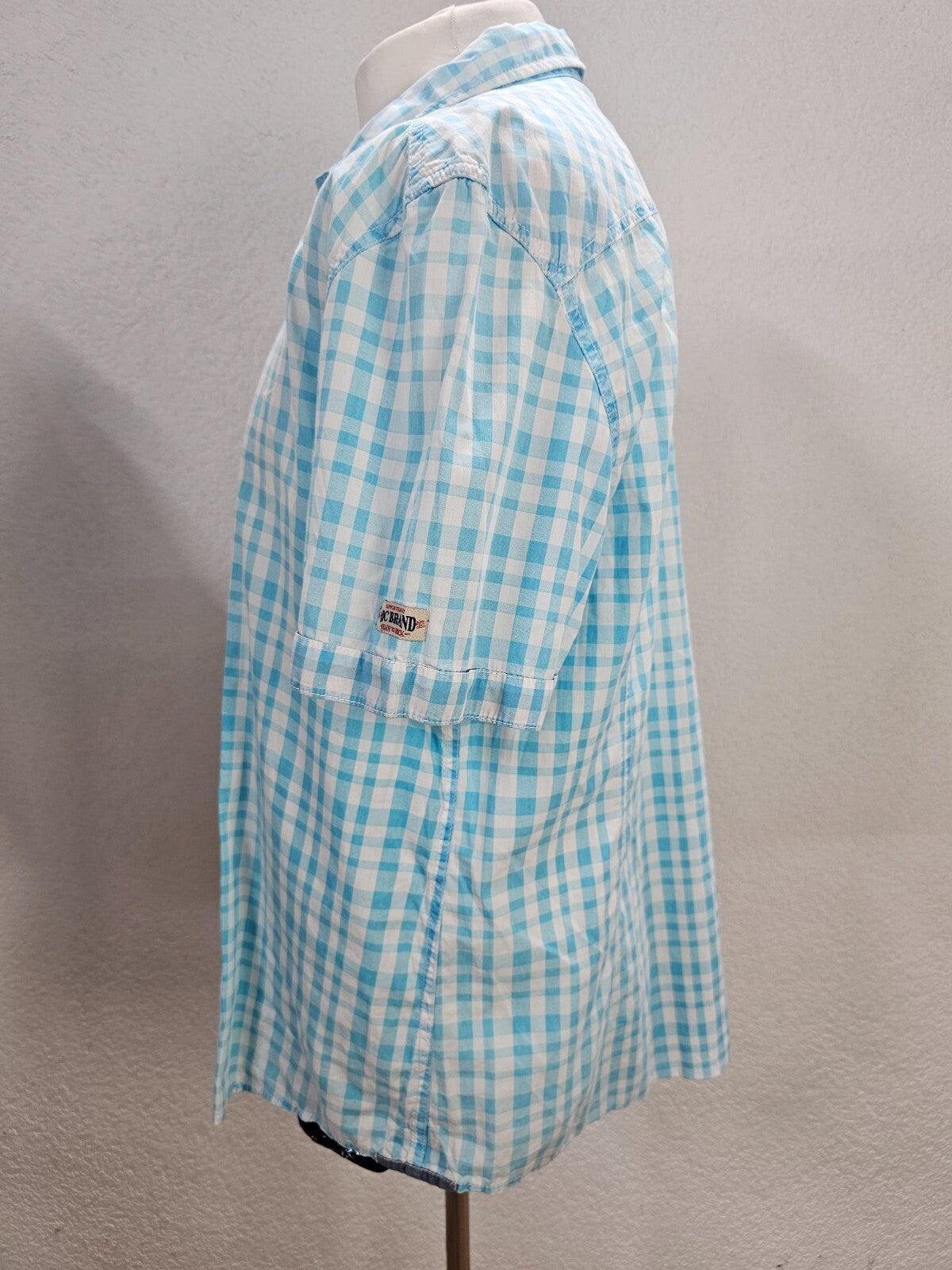 EK6056 Herren Hemd von edc, blau/weiß kariert, Gr. 2XL3
