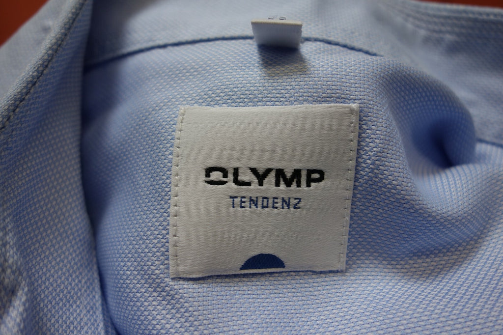 Herrenhemd Olymp GR 39 lang arm hellblau wie neu E3444