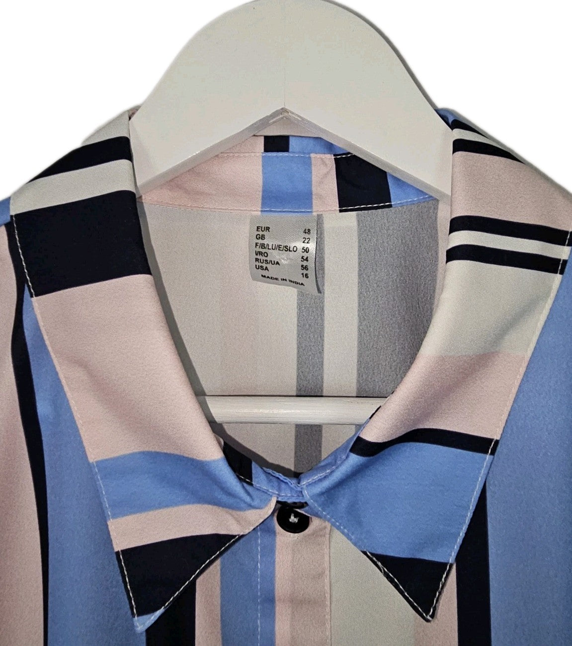 EK10964 Damen Bluse von AproductZ, rosa-blau, Gr.481