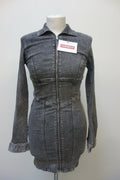 EK0702 Damen Kleid aus Jeansstoff von Tally Weijl, grau, 340