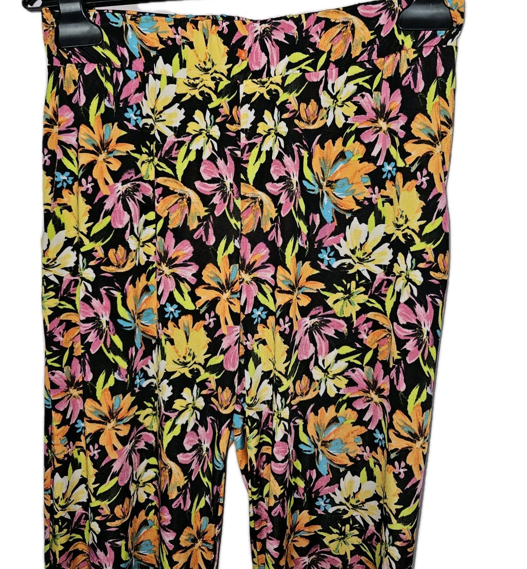 EK9944 Damen Leggins von Monaco Blue, Mehrfarbiges Blumenmuster, Gr.341