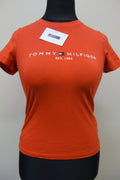 EK2563 Damen T-Shirt von Tommy Hilfiger, orange, Gr. XS0