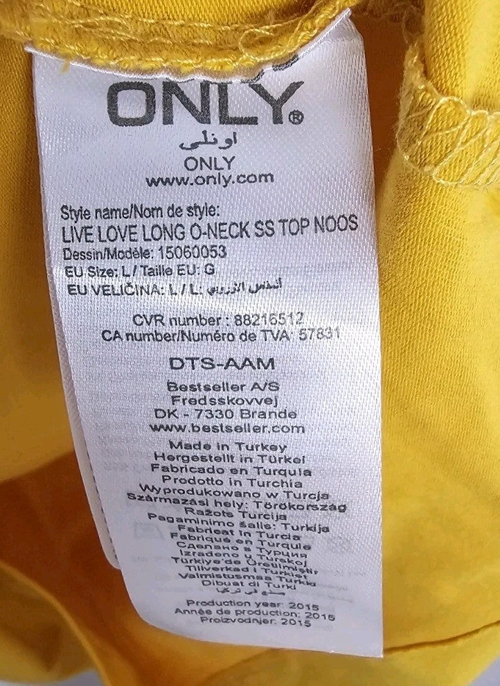 EK9675 Damen T-Shirt von Only, gelb, Gr.L2