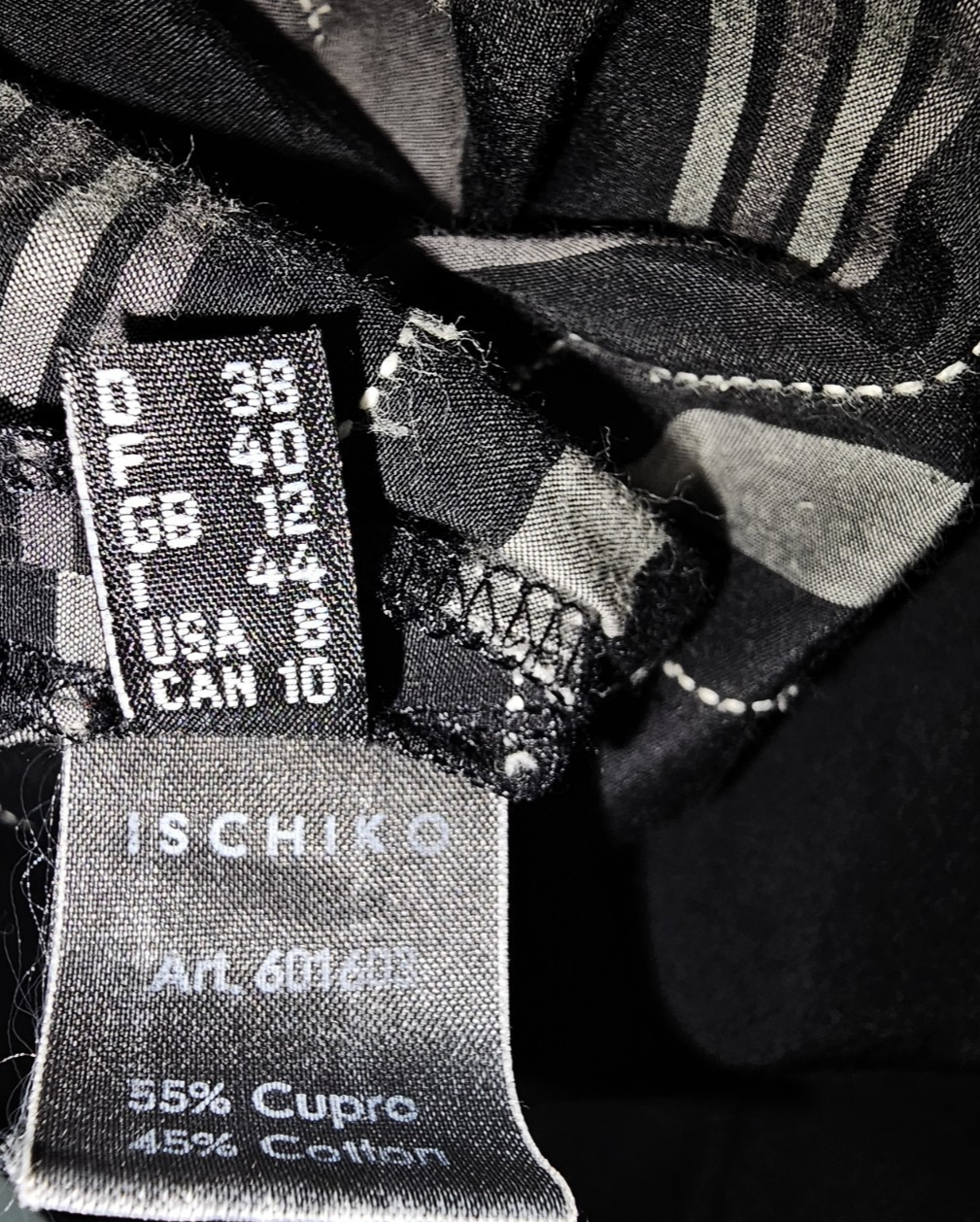 EK7508 Damen Rock von Ischiko, schwarz- grau, Gr.387