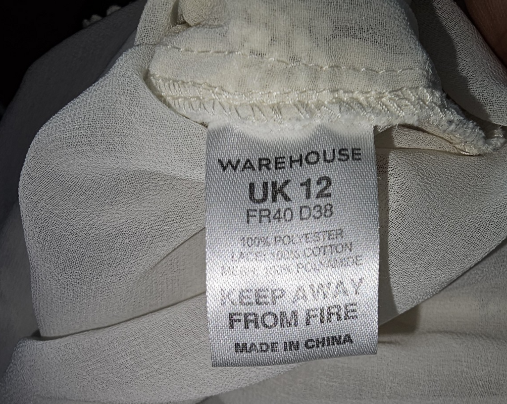 EK7629 Damen Bluse von Warehouse, Beige, Gr. 384