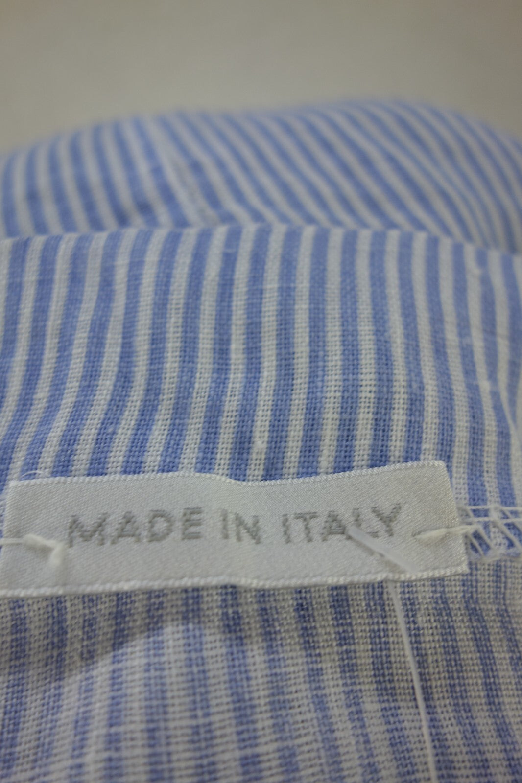 EK4059 Damen Bluse made in Italy, blau/weiß gestreift, Gr. L5