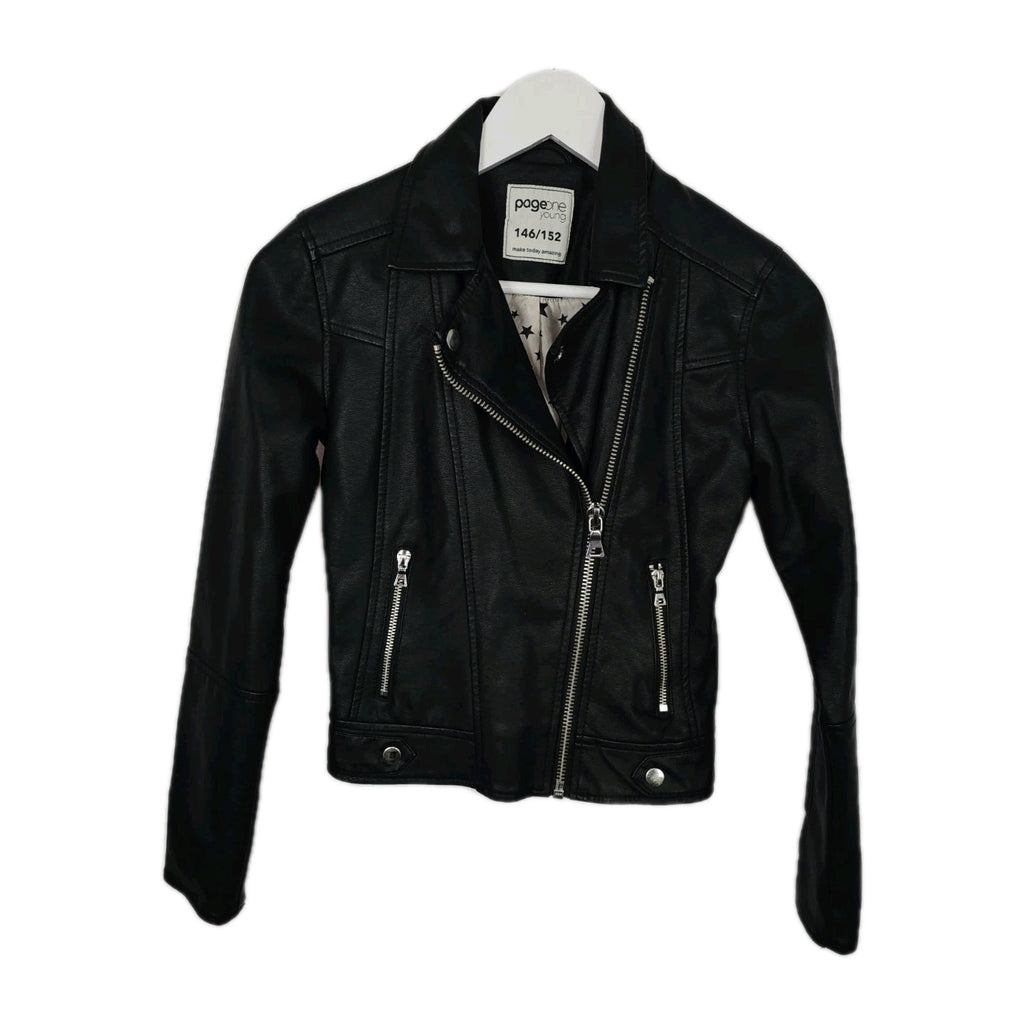 EK11061 Mädchen Jacke von PageOneYoung, schwarz, Gr.146/1520