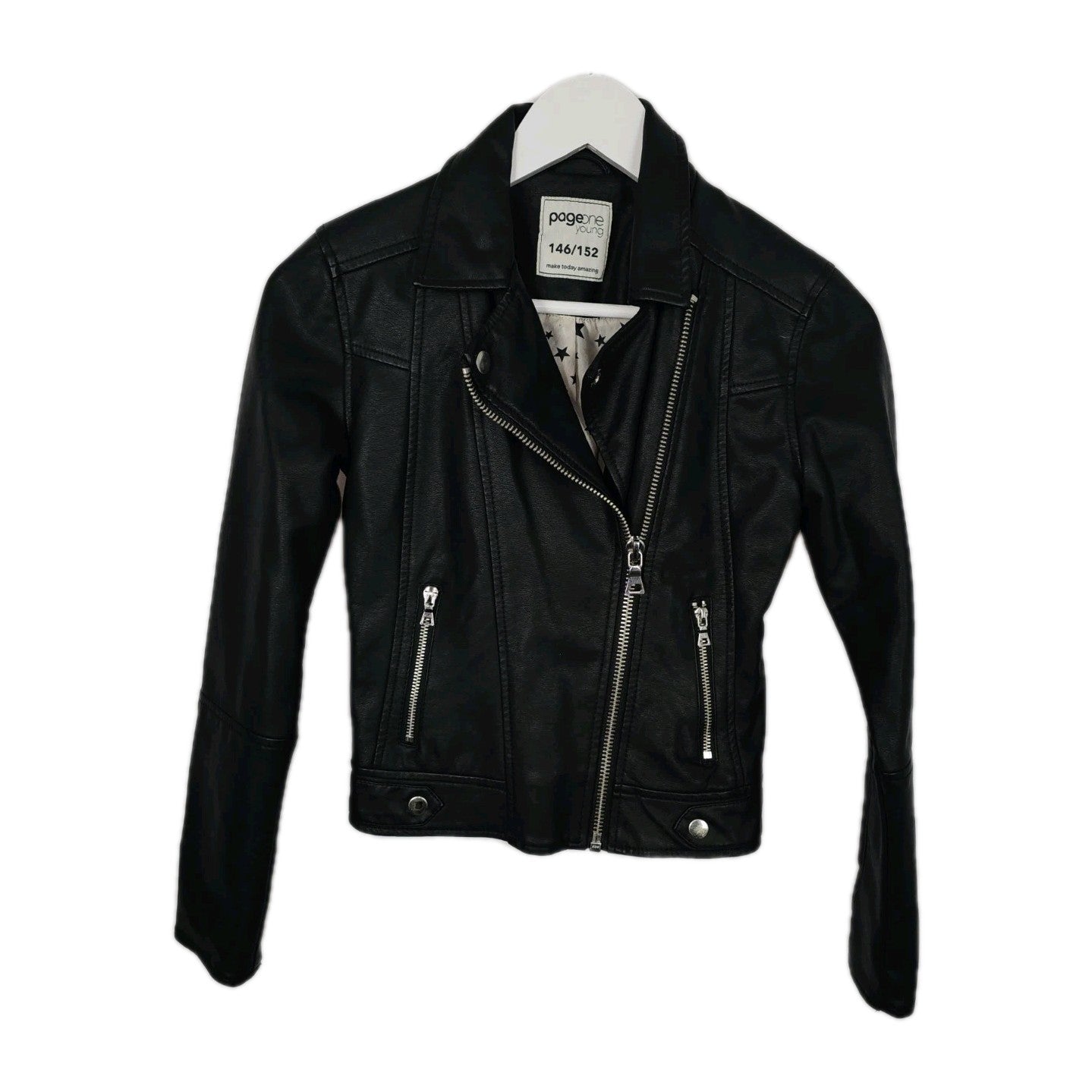 EK11061 Mädchen Jacke von PageOneYoung, schwarz, Gr.146/1520