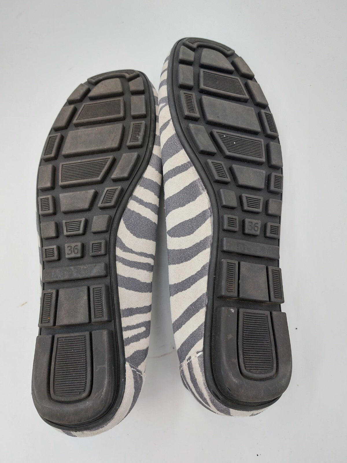 ES0391 Damen Halbschuhe von Caprice, grau, Zebramuster, Gr. 366