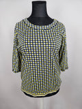 EK5368 Damen Shirt, grauschwarz/gelb/weiß, Gr. 460